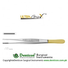 UltraGrip™ TC Oehler Dissecting Forcep 1 x 2 Teeth Stainless Steel, 14.5 cm - 5 3/4"